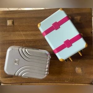 18” doll accessories. Suitcases